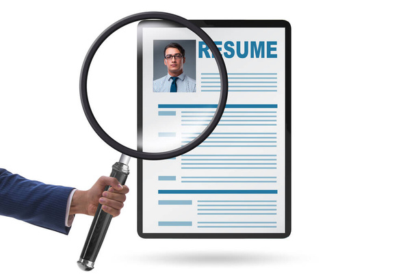 Recruitment and employment concept with cv - Photo, Image