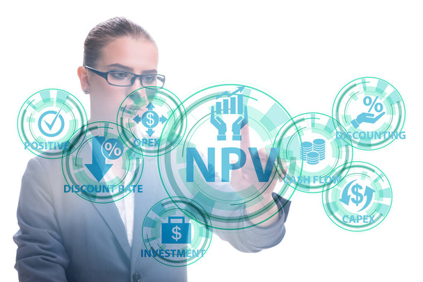 Konzept der NPV - Nettobarwert - Foto, Bild