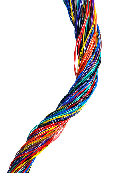 Multicolored   computer cables - Φωτογραφία, εικόνα
