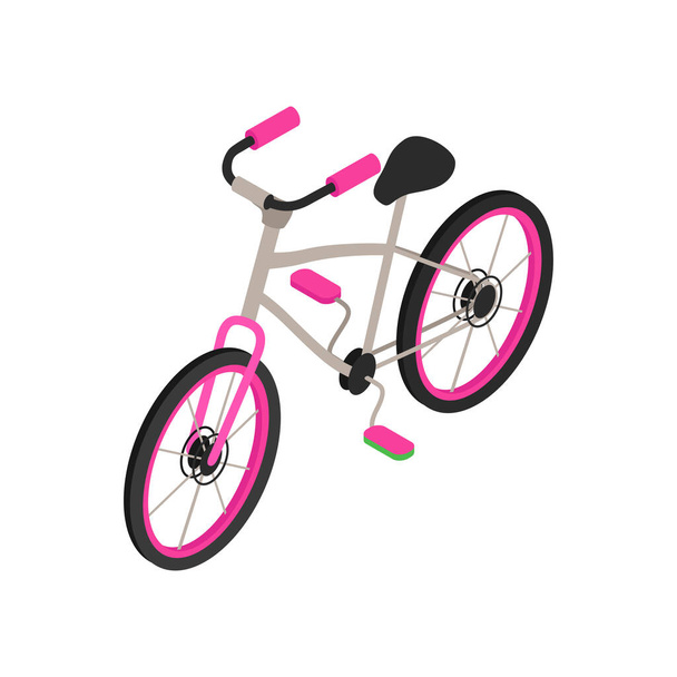 Bicycle Isometric Illustration - Vector, Image
