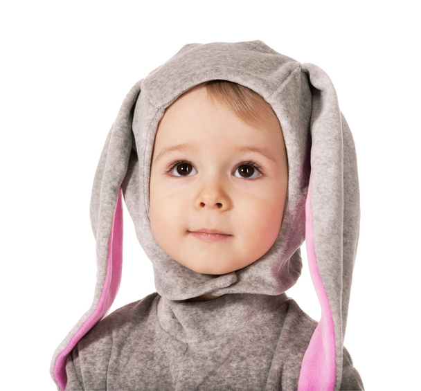 Child in suit of hare - Foto, Imagem