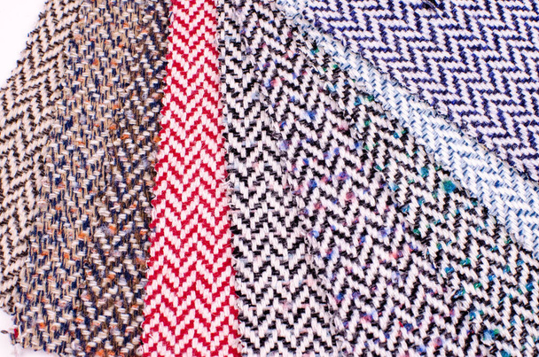 pestrobarevná textura tvídových tkanin barevná - Fotografie, Obrázek