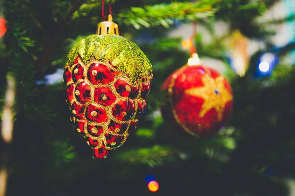 Noel ağacında Noel oyuncakları - Fotoğraf, Görsel