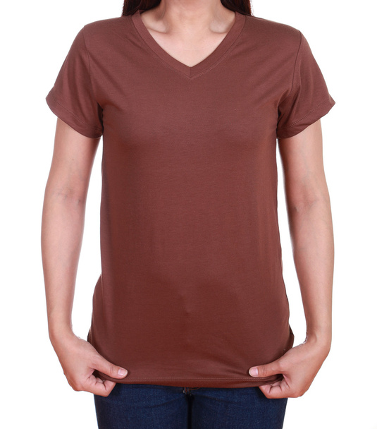 blank t-shirt on woman  - Photo, Image
