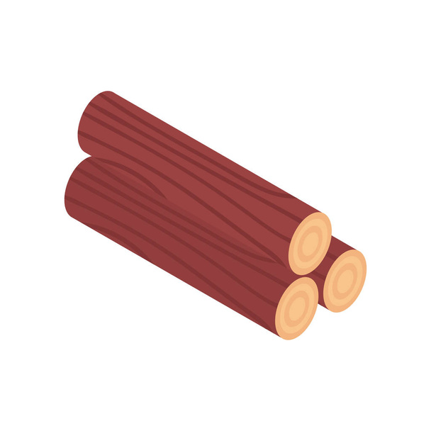 Gesplitst hout Samenstelling - Vector, afbeelding
