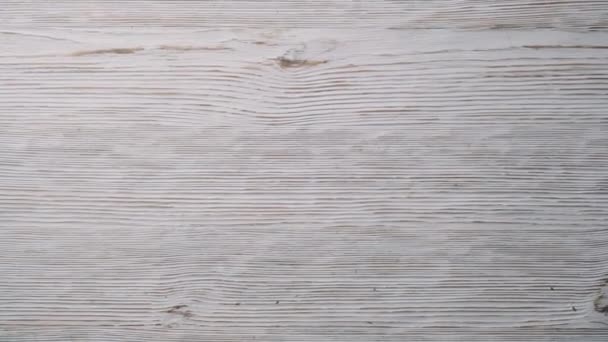 Wooden wood background texture board. White wood texture - Footage, Video