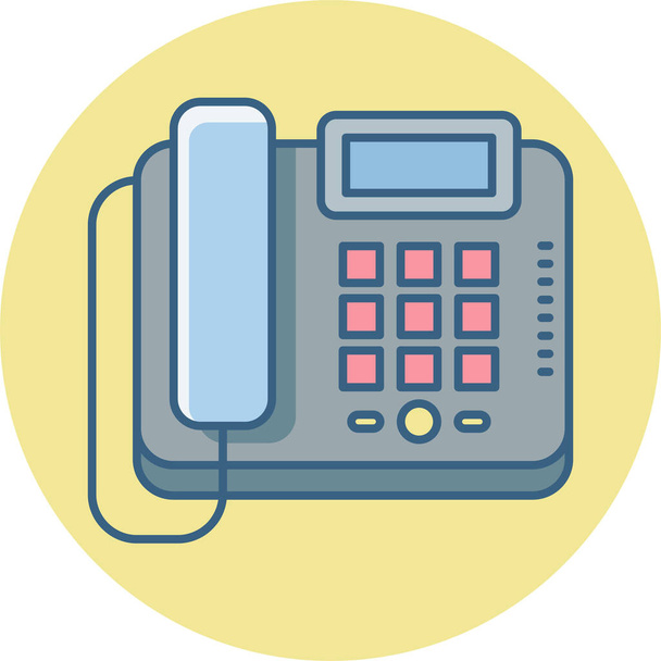 phone fax vector icon modern simple vector illustration  - Vettoriali, immagini