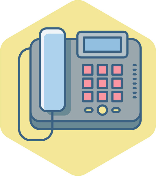 phone fax vector icon modern simple vector illustration  - Vector, Image