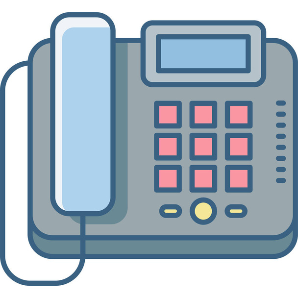 phone fax vector icon modern simple vector illustration  - Vettoriali, immagini