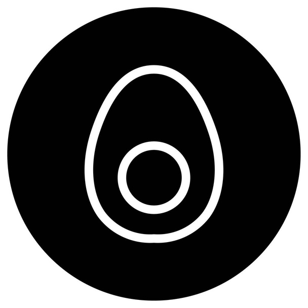 Векторна ілюстрація значка яйця
 - Вектор, зображення