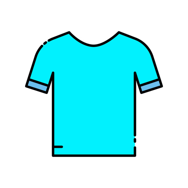 football uniform lineal color icon. Soccer symbol. Football sport sign for mobile concept and web design. simple design editable. Design template vector - Vetor, Imagem