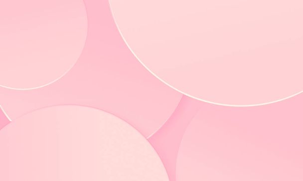 Circles pink tone texture background. Simple modern design use for valentine and mother day concept. - Photo, Image