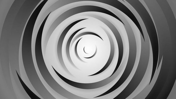 Šedé černé kruhy abstraktní pozadí.3D ilustrace se stylem střihu papíru. - Fotografie, Obrázek