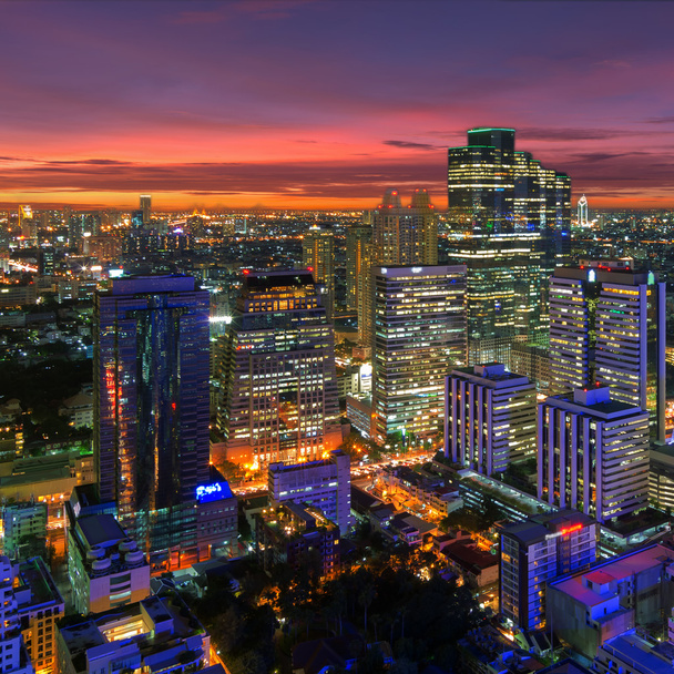 Bangkok gece görünümü - Fotoğraf, Görsel