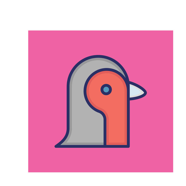 Icono de vector aislado de águila que se puede modificar o editar fácilmente - Vector, Imagen