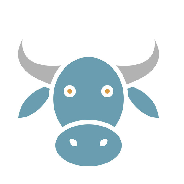 Buffalo Isolated Vector Symbol, das leicht geändert oder bearbeitet werden kann - Vektor, Bild
