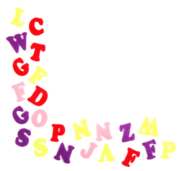 English alphabet, isolated on white - Fotó, kép
