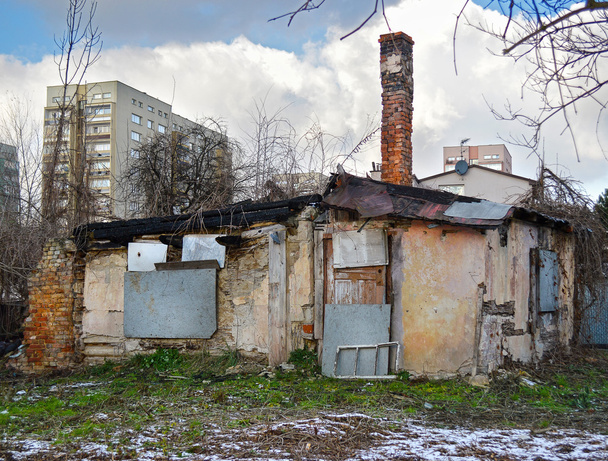 yıkım, ihtişamlı evi ve yeni bina - Fotoğraf, Görsel
