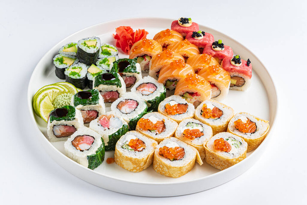 sushi on the white background - Fotó, kép