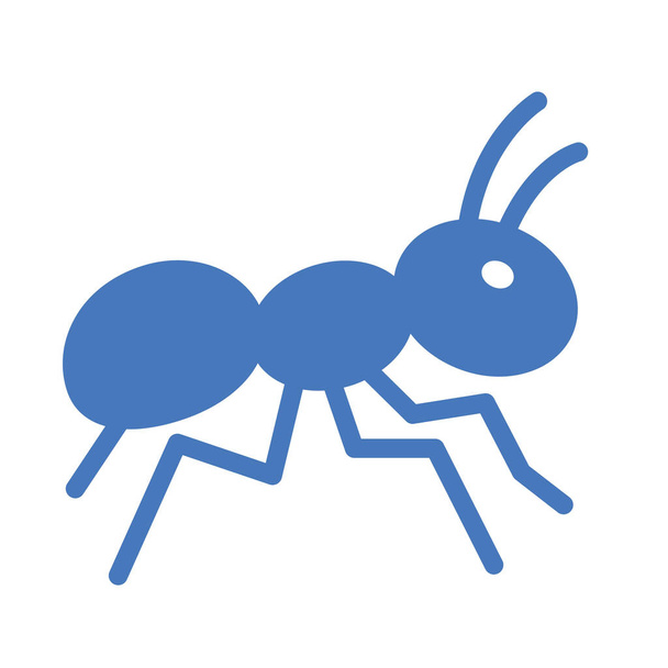 Isolierte Vektorsymbole für Ameisen, die leicht verändert oder bearbeitet werden können - Vektor, Bild