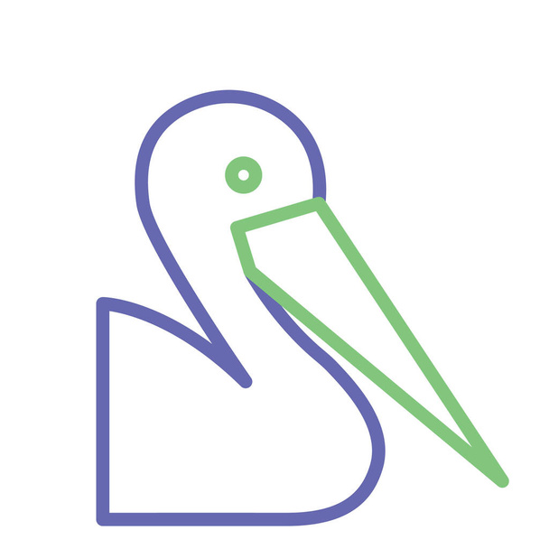 Изолированный векторный значок чайки, который можно легко изменить или отредактировать - Вектор,изображение