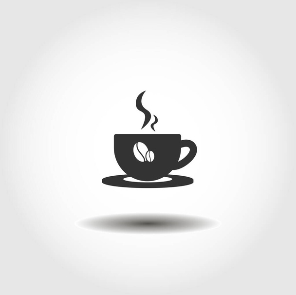 cup of coffee isolated vector icon. drink design element - Vektor, obrázek