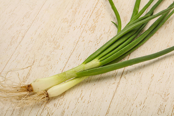 Young fresh tasty green onion seasoning - Photo, Image