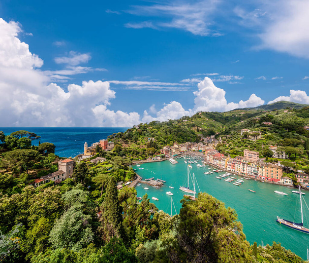 Pueblo de Portofino en la costa de Liguria en Italia - Foto, imagen