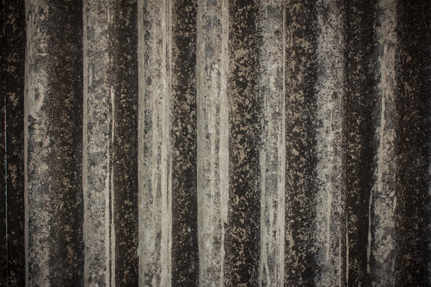 Old vertical gray asbestos roof background  - Fotoğraf, Görsel