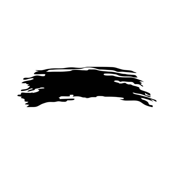 иконка мазка черной краски, векторная иллюстрация - Вектор,изображение