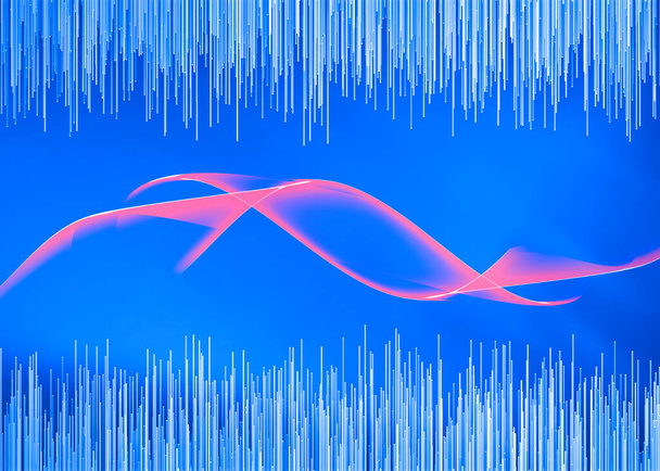 Sound waves, digital equalizer, frequencies. Music and radio, sound of the voice. Hearing and perception of sound waves. Hearing difficulties. Deafness - Photo, Image