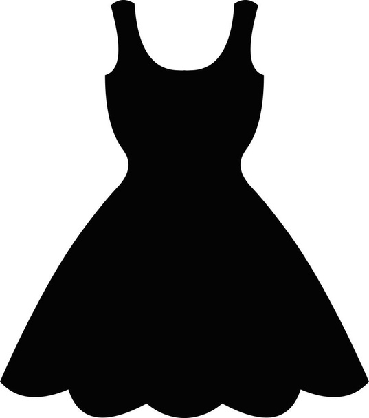 Ilustración vectorial de la silueta de un vestido - Vector, imagen