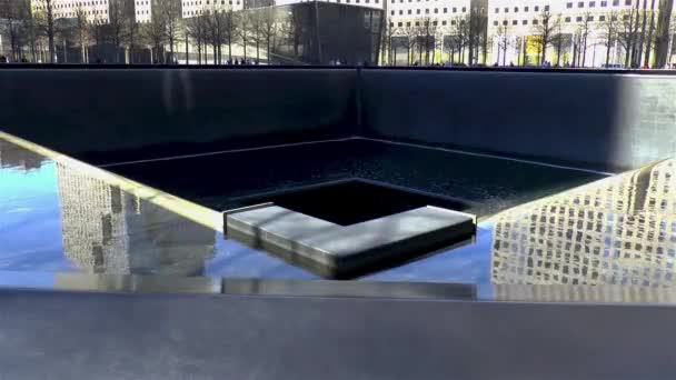 World Trade Center 11 syyskuu muistomerkki sivusto, New York, Yhdysvallat.  - Materiaali, video