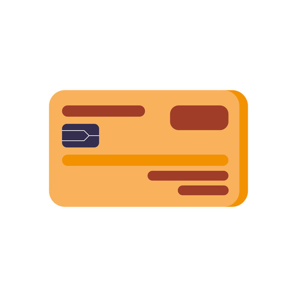 Σχεδιασμός διανύσματος εικονιδίου χρεωστικής κάρτας - Διάνυσμα, εικόνα