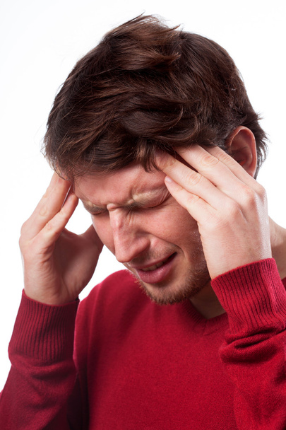 Man suffering from migraine - Φωτογραφία, εικόνα