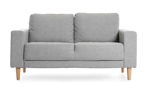 Stílusos kanapé fehér háttér - Fotó, kép