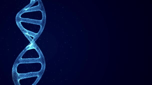 ДНК 3D анімація на темному тлі. Наука і медицина концепції
. - Кадри, відео