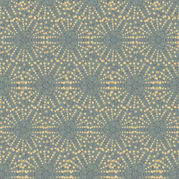 květinový ornamentální bezešvý vektorový vzor - Vektor, obrázek