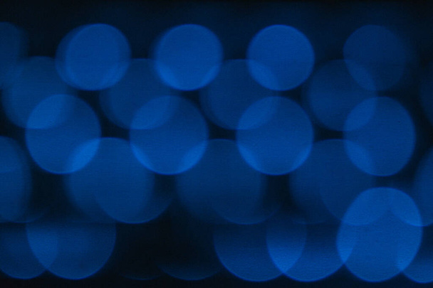 tastiera luce sfocata, sfondo blu, sfondo astratto - Foto, immagini