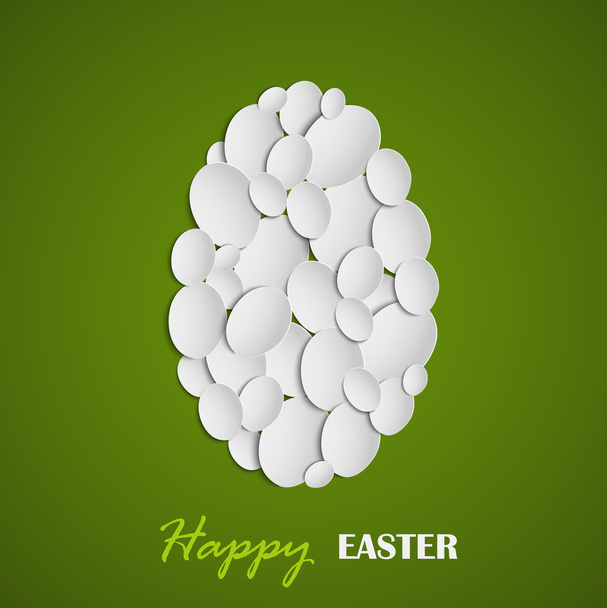 Resumen Huevos de Pascua plegados tarjetas de felicitación
 - Vector, Imagen