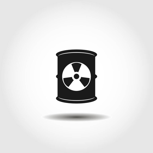 Giftige container geïsoleerde vector icoon. element ecologisch ontwerp - Vector, afbeelding