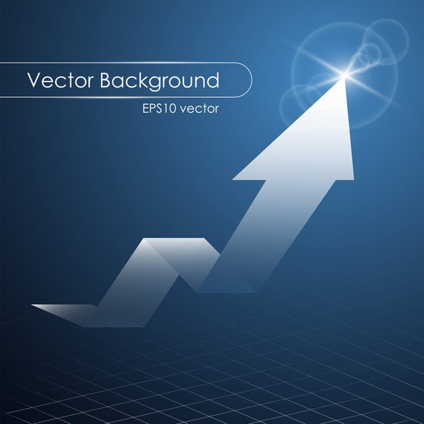 Éxito flecha arriba
 - Vector, imagen