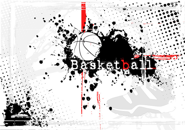 Koszykówka plakat - Wektor, obraz