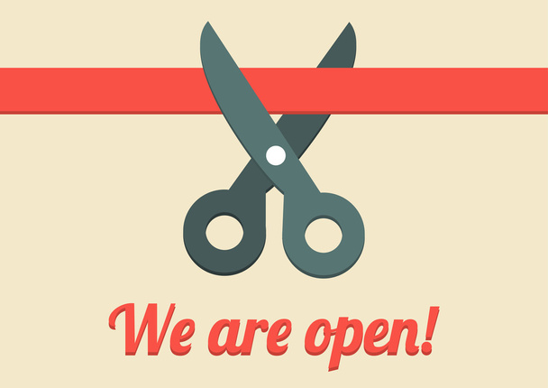 We are open illustration - Vector, Image