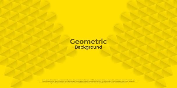 Abstract yellow background geometric shape texture. It is suitable for posters, banners, websites, cover design, advertising. Vector illustration - Vector, Image