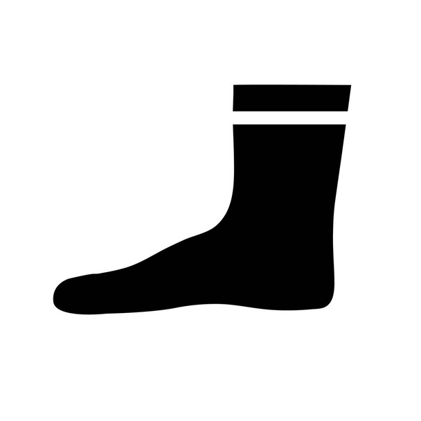 靴下のアイコン、白い背景に隔離されたロゴ - ベクター画像