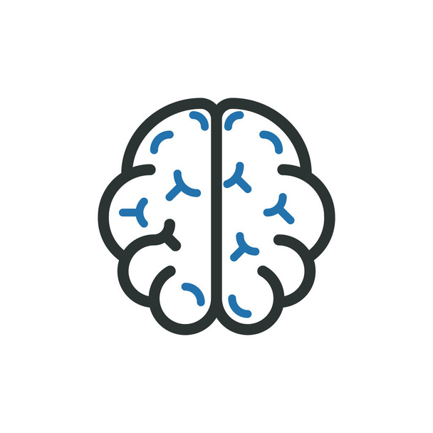 Human brain icon symbol vector - Vector, Image