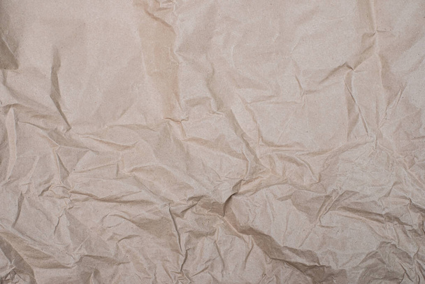 Close up crumpled creased paper old texture background - Фото, изображение