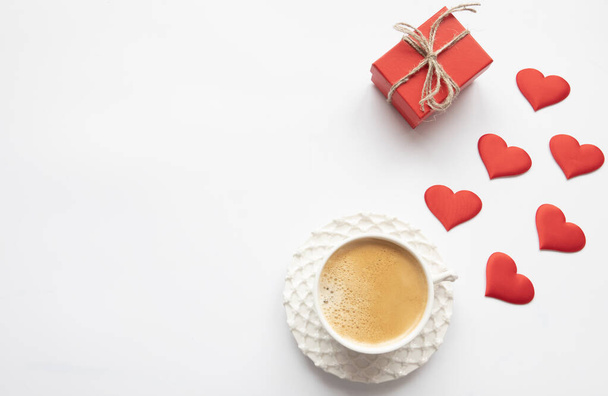 Sevgililer Günü Kırmızı Kalp Tatil kartı - Fotoğraf, Görsel