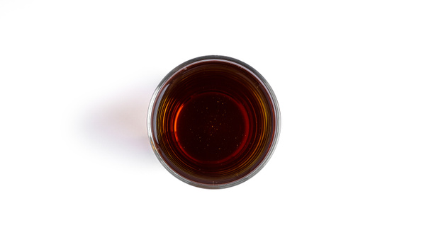 Apple juice in glass on a white background.  - Foto, immagini